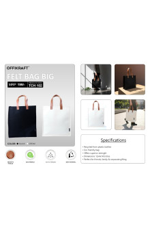  Offikraft  Felt Bag Big - Black 